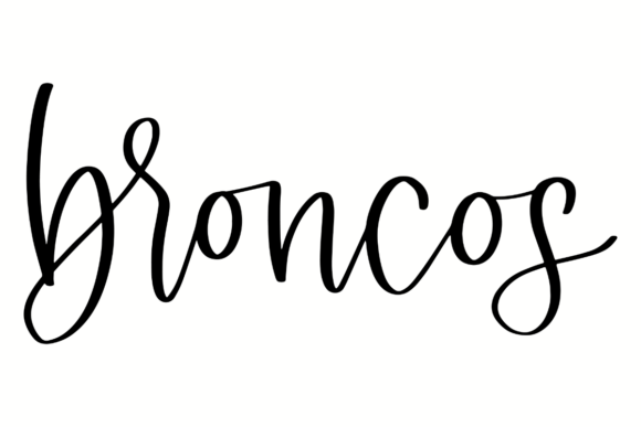 Broncos Game Day Graphics for Crafts & Selling