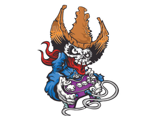Cowboy Skull is Playing Game: Graphics Print Template Review