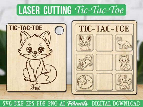 Fox Animal Tic Tac Toe: Graphics & Laser Engraving Review