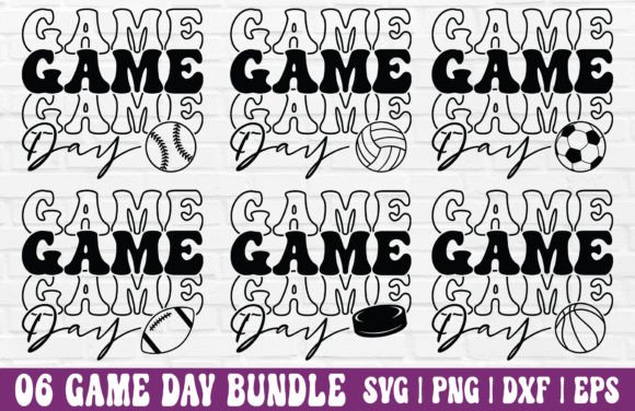 Game Day SVG Bundle – Sport PNG for Crafters