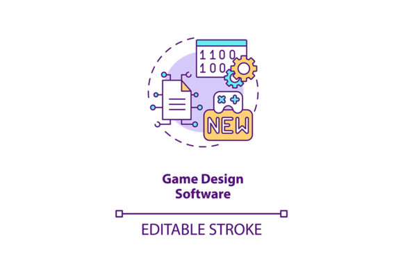 Game Design Software Concept Icon: Graphics & Icons for Local Brands