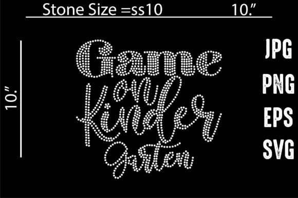 Game on Kinder Garden Rhinestone Graphics for Crafts Publishing