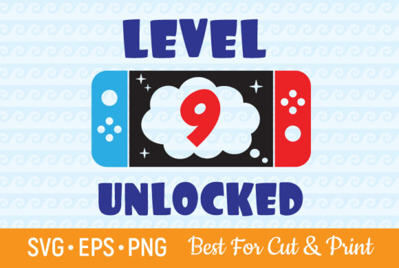 Level Unlocked SVG Birthday Graphics for Game Crafts