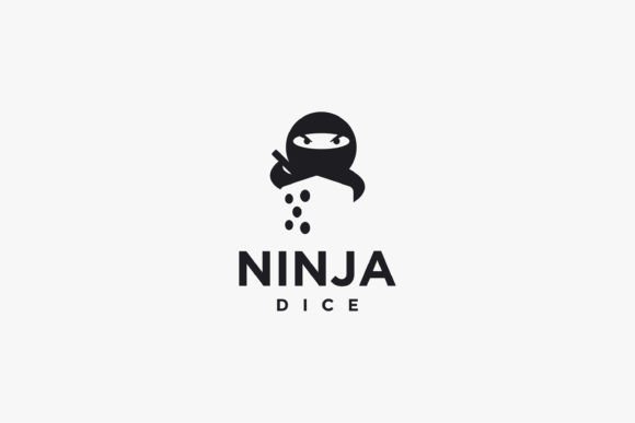 Ninja and Cube Dice Game Logo: Graphics & Logos for Local Brands