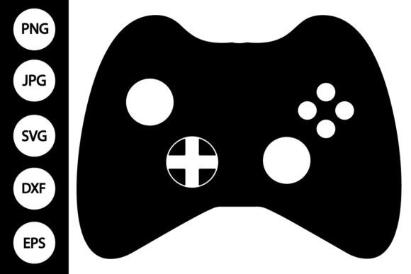 Silhouette Game Controller SVG for Crafts & Graphics