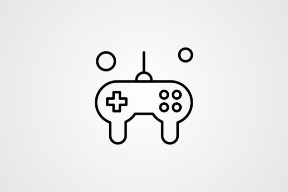 Vector Game Controller Line Icon: Brand Designer Review for Local Graphics