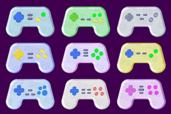 Video Game Controllers: Graphics & Illustrations for Playful Branding