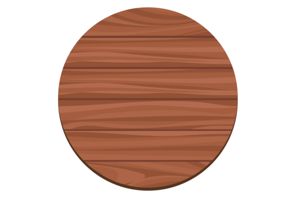 Wooden Round Board Cartoon Button Game Graphics for Crafts