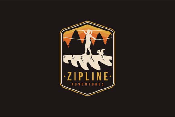 Zipline Adventure Game Logo – Graphics & Logos for Crafting